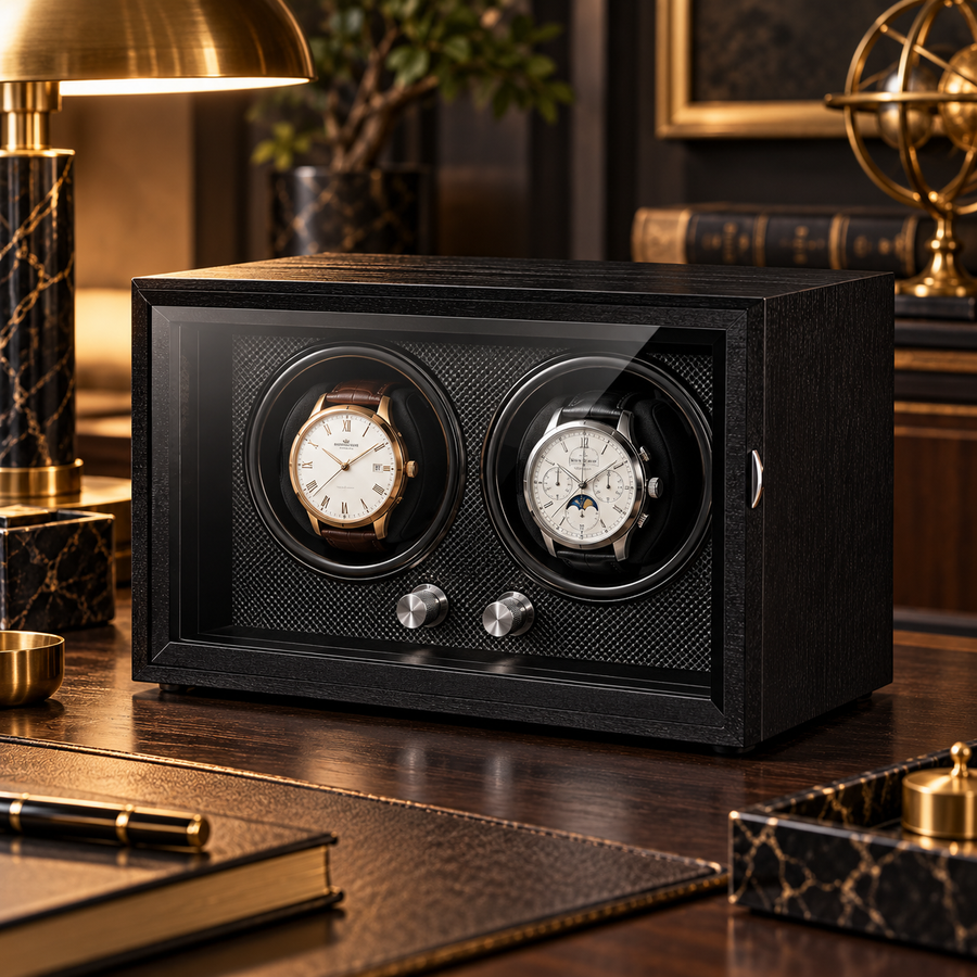 Nocturne – remontoir 2 montres, finition noire