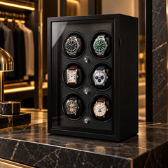 Nocturne – remontoir 6 montres, finition noire