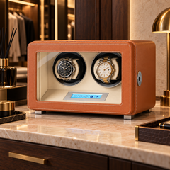 Prestige 6 montres cognac et ivoire