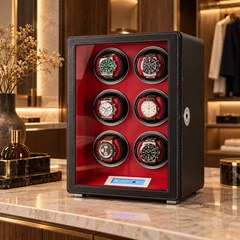 Prestige 6 montres noir et rouge